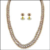 2 string peach  pearl set - SJPJA-239 - Click here to View more details about this Product
